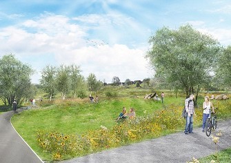 Work underway on park wetland project Image