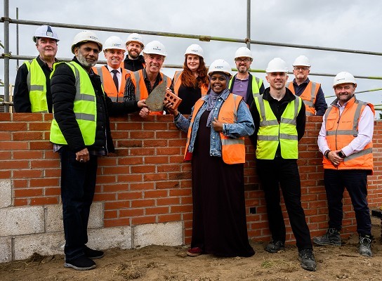 Bricks laid on new Shirecliffe council homes Image
